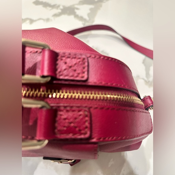 EUC Kate Spade $398 Cruiser Allen St Raquelle Leather Tote Bag Plum Red - Picture 11 of 14